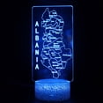 thumbnail image 1 of Luz nocturna LED 3D con mapas de Albania que cambian de color para niños, 1 of 1