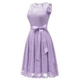 thumbnail image 3 of Dressystar Women Floral Lace Cocktail Party Dress Female Knee Length Bridesmaid Dress, 3 of 7