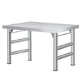 thumbnail image 4 of GloryStar Folding Stainless Steel Table, 520 LBS Single Tier Commercial Worktable Workstation for Prep & Work, NSF Stainless Steel Kitchen Island for Home Kitchen Restaurant Garage Warehouse, 4 of 7