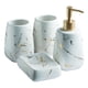 thumbnail image 1 of Juego de taza para cepillo de dientes, juego de baño de cuatro piezas, colección de patrones de vasos, cinco piezas Blanco 4 piezas, 1 of 8