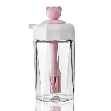 

200 ml Oil Dispenser Bottle with Silicone Brush Wide Opening Condiment Container