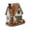 1 Chimney*S, variant on 2026 New Double Chimney LED Fall Farmhouse Cottage, 5.9" Hand-Painted Resin Harvest Pumpkin Village House, Rustic Autumn Thanksgiving Home Decor