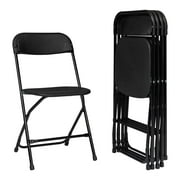 GoDecor 5PCS Folding Chairs for All Events, Wedding, Conference for Study Room, Kitchen, Black