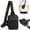 Black-1, variant on Sling Bags Crossbody Backpack Waterproof Women Men Travel Daypack Small Chest Bag Outdoor Hiking Sports Bags