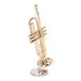 thumbnail image 4 of Mini Trombone Model, Portable Miniature Trombone Decoration Birthday Gift  For Music Lover For Home, 4 of 8
