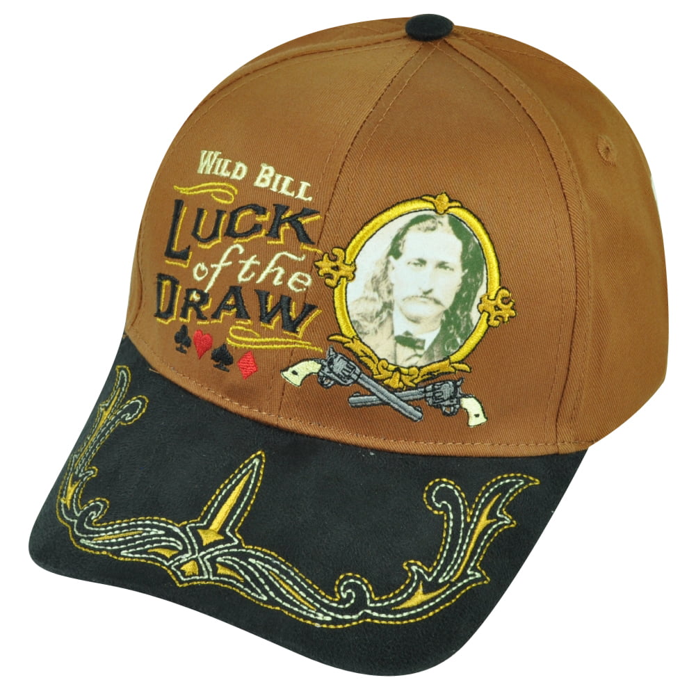Wild Bill Luck Of The Draw Old Wild West Lawmen Deputy Adjustable Suede Hat Cap 