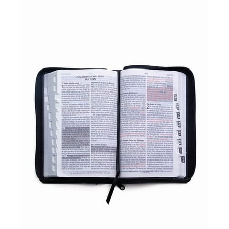 Santa Biblia de Promesas Reina-Valera 1960 / Tamaño Manual / Letra Grande / Piel Especial Con Índice Y Cierre / Negra // Spanish Promise Bible Rvr60 / Handy Size / Large Print / Leathersoft with Index