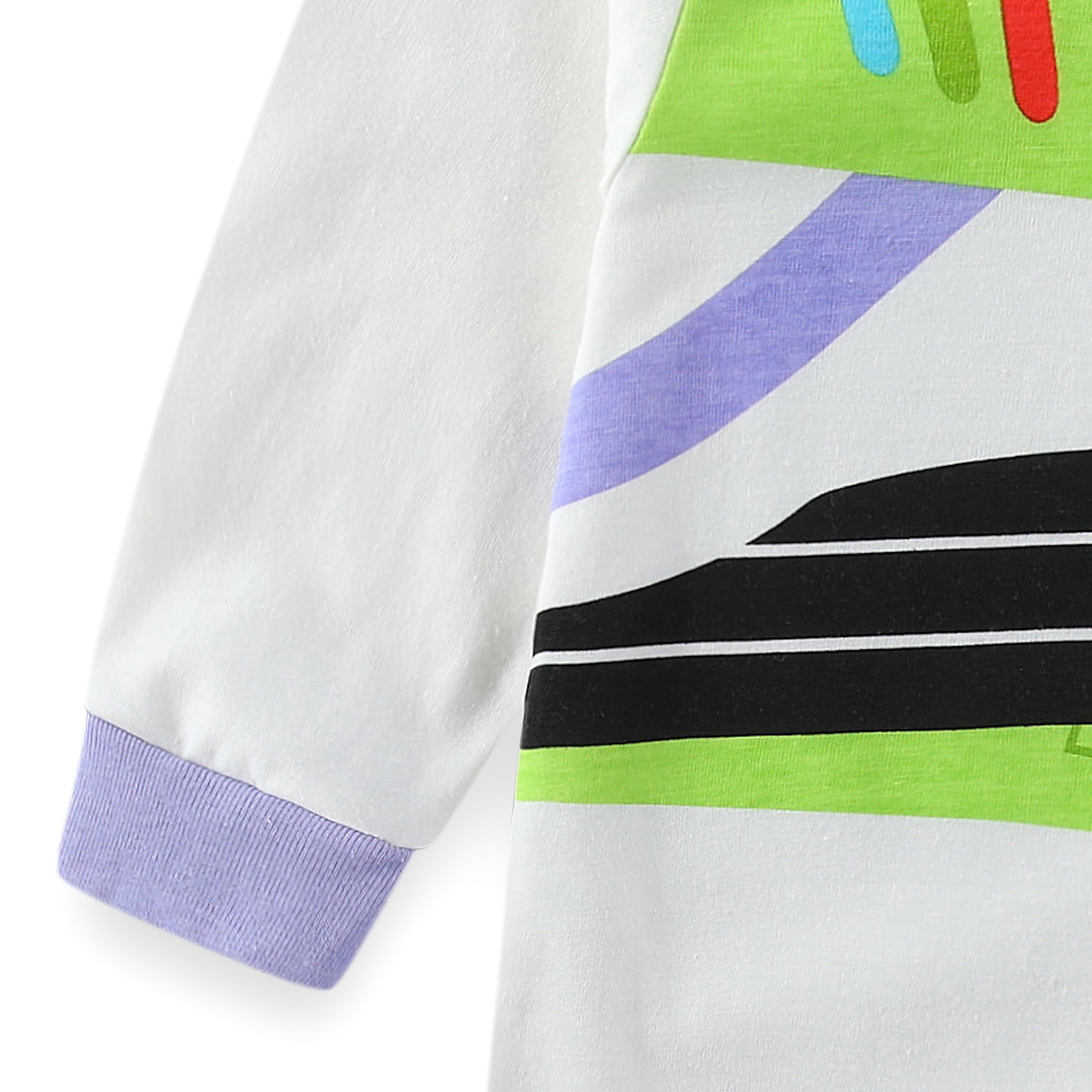 Disney Toy Story Buzz Lightyear Long Sleeve Romper Coverall with Hat (Baby Boys), 2 Piece Set, Sizes NB-24M