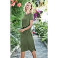 thumbnail image 3 of Vestido casual Simier Fariry Summer para mujer, color verde militar, 3 of 6