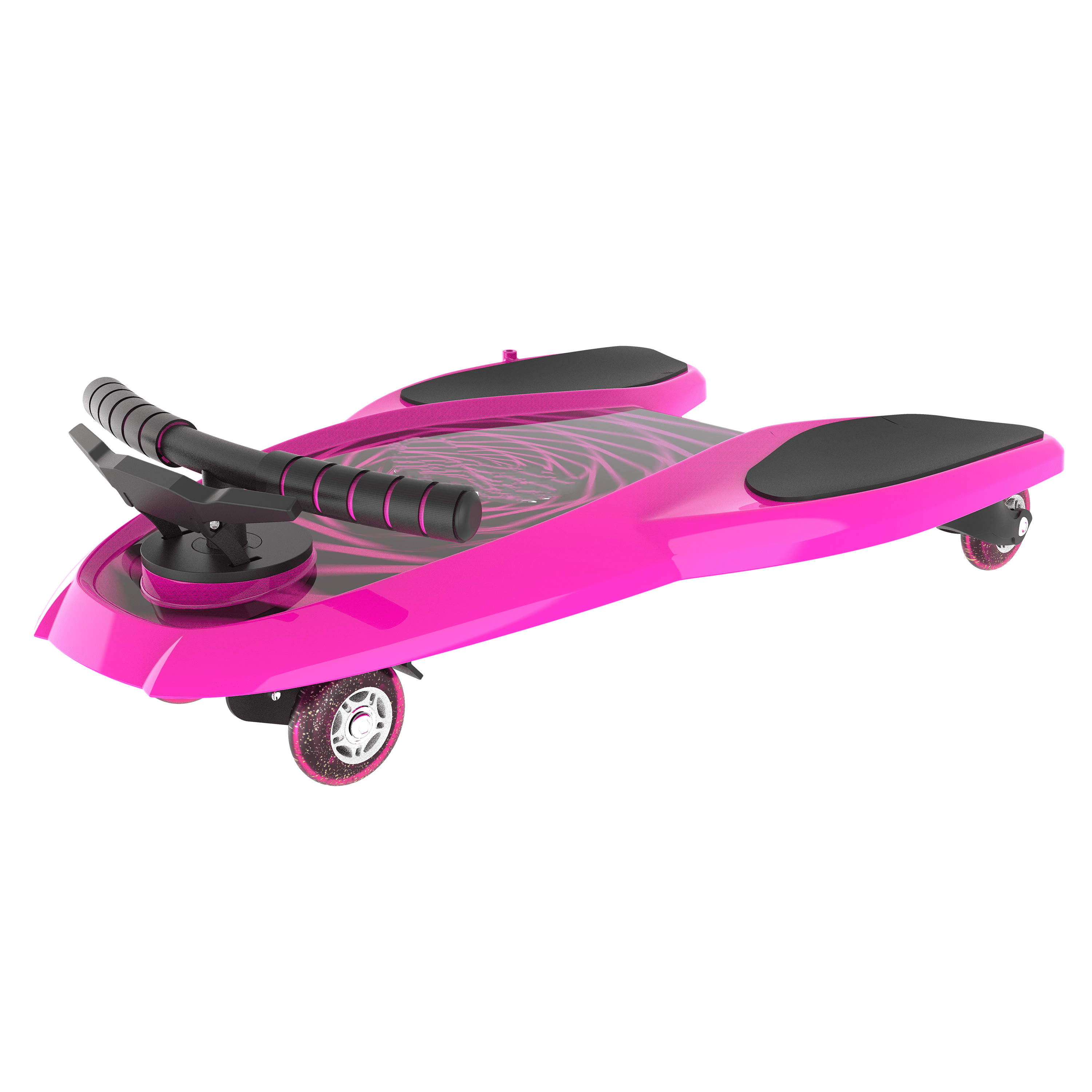 Pink Spinner Shark Kneeboard Toy for Kids 6 Years and up, 74 mm wheels