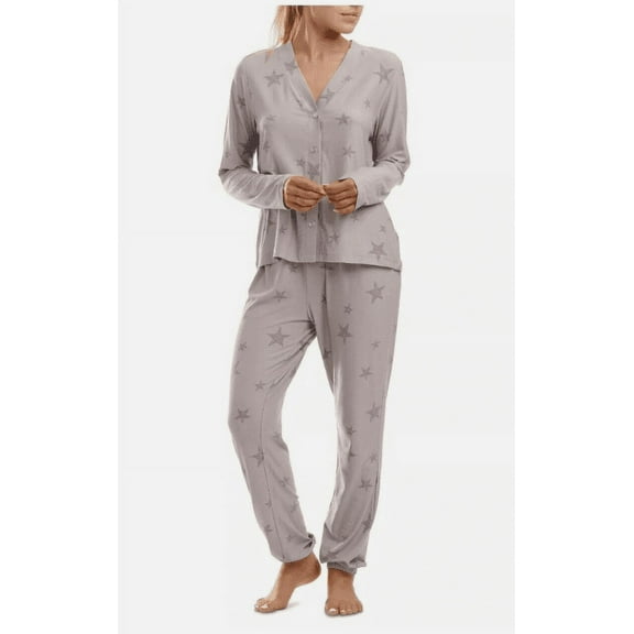 Splendid Women's 2-Pc. Printed Jogger Pajamas Set - Distressed Star XL