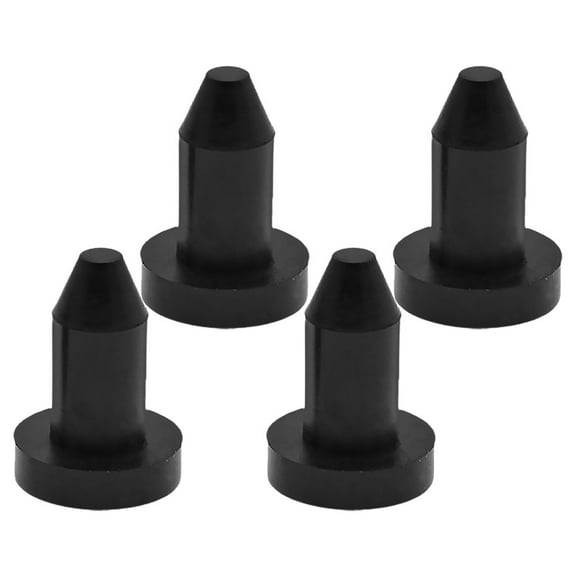 Milisten Black Rubber Kayak Drain Plugs for Boat Paddle Board and Fishing Accessories