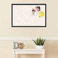 thumbnail image 3 of PinPix 34x22 Custom Cork Bulletin Board White Peach Poster Board Has a Fabric Style Canvas Finish, Framed in White Peach, by ArtToFrames (PinPix-1879), 3 of 5