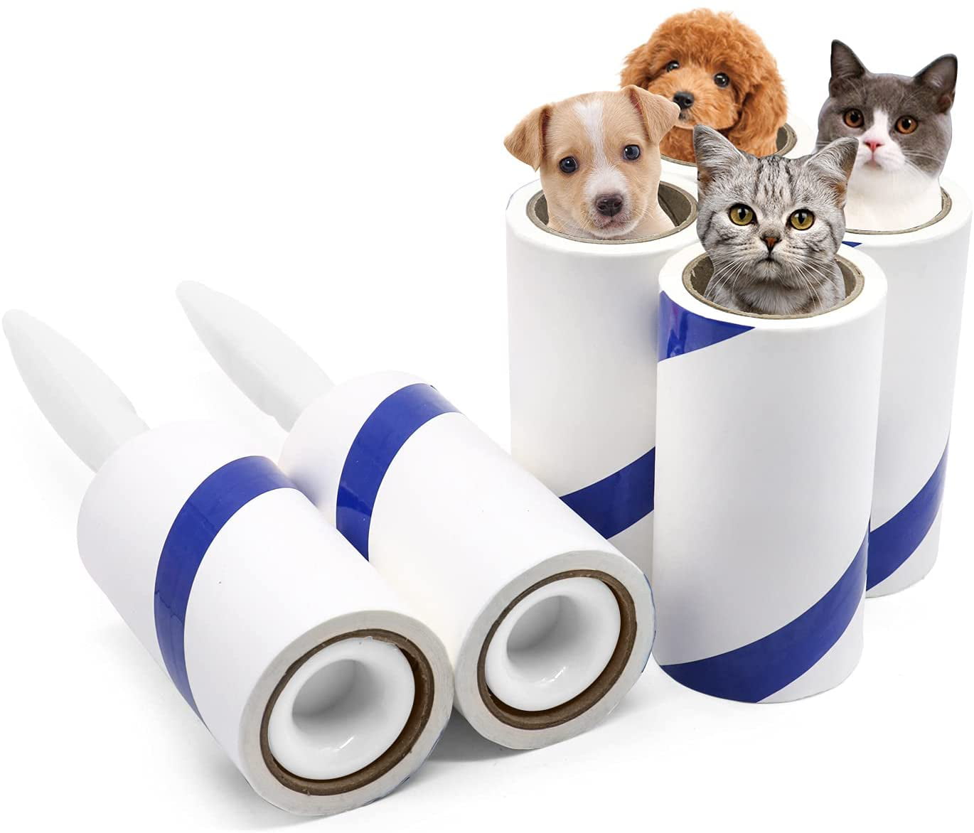 Lint Roller Pet Hair Sheets Extra Sticky Remover 360 Sheets 6 Refill Dog & Cat 