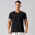 thumbnail image 3 of Running Muscle Fitness Men Sports T-Shirts Surf Swim Shirt Short Sleeve Quick Dry Sportswear Tee Outdoor Water Sports Gym Top, 3 of 6