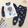 thumbnail image 3 of Nueva ropa para niños, conjunto de ropa interior de estilo primavera y otoño, ropa de hogar para bebés, ropa de dormir informal, Material suave y cómodo, 3 of 5