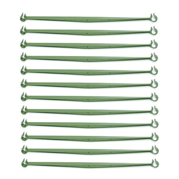 12 piezas/especificaciones vendidas: diámetro 11 mm longitud 30 cm/adecuado para poste de 11 mm Tubo de acero recubierto de plástico accesorios de pilar de jardinería soporte ANGGREK Otros