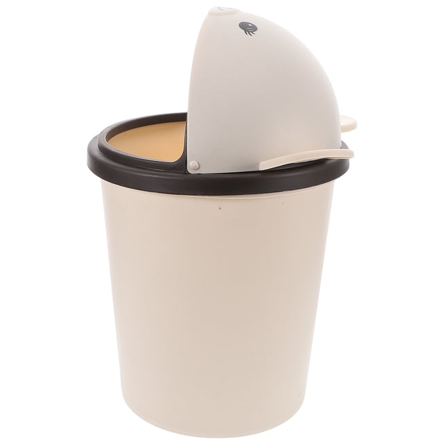 Bote de Basura de Gran Capacidad con Tapa abatible Lindo cesto de Basura en Forma de Oso para baño, Cocina, Dormitorio, Sala de Estar, Oficina 10L