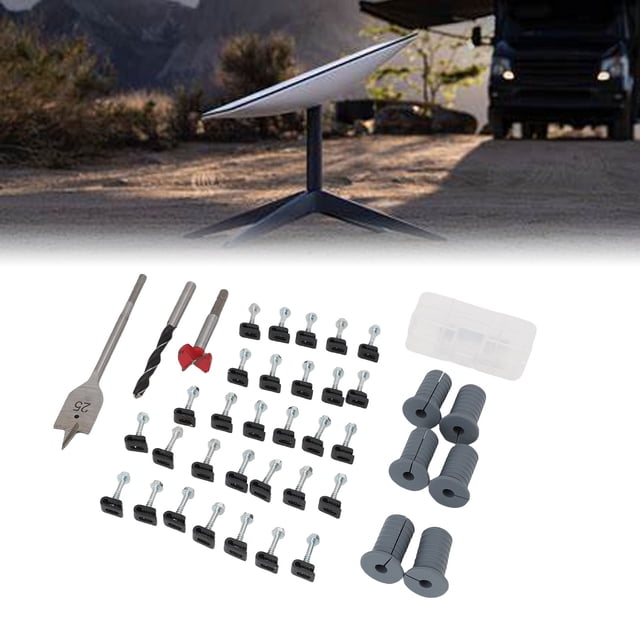 Cable Routing Kit, Multifunction Cable Management System Wall Grommets Accessories for Cables Pass Through Mounting Kit High Sealing Cable Clips for Home Wiring Industrial Use
