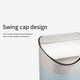 thumbnail image 5 of Cubo de basura de escritorio de acero inoxidable, cubo de basura con tapa abatible, cesta de escritorio, cubo de basura para el hogar, la Suministros de limpieza para el hogar Color champagne Ounissouiy HA083742-01, 5 of 6