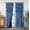 Dusty Blue, variant on Camel Blackout Curtains with Handmade Ruffles, Butterfly Flower Embellishments for Thermal Insulated Room Darkening Drapes, 42" W x 63" L (Pair) for Bedroom, Living Room (LQ-37)