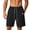 (Casual 89)Black, variant on Mens Plus Size Shorts Summer Breeches Solid Color Shorts Fashion Casual Sports Thin Dry Beach Short Pants