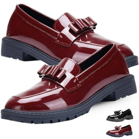 CHICVOMEY Vintage Loafers for Women Platform Chunky Penny Loafer Slip-On Casual Loafers Business Dressy Shoes Comfort Loafers with Arch Support