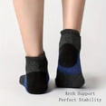 thumbnail image 6 of 5 Pairs Ankle Compression Socks for Men & Women, Low Cut Sport Socks for Running, Athletic, Cycling, White, 6 of 6