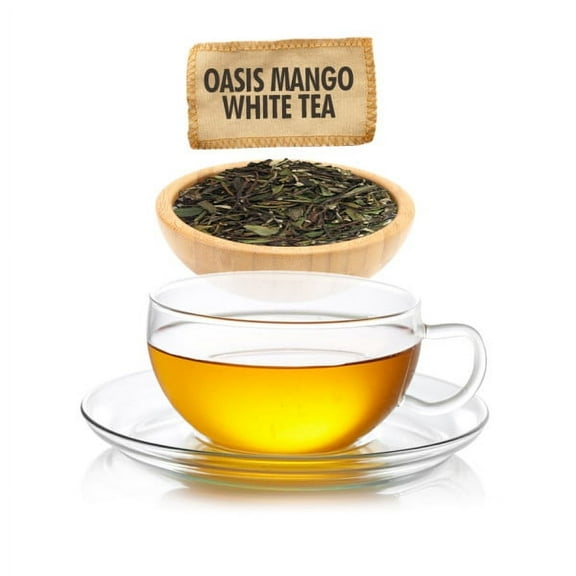 English Tea Store Oasis Mango White Tea - Loose Leaf Sampler Size 1oz