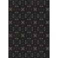 thumbnail image 1 of Ahgly Company Machine Washable Indoor Rectangle Transitional Night Black Area Rugs, 5' x 8', 1 of 7