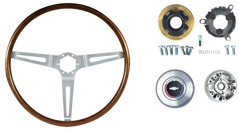 OER Simulated Walnut Wood Steering Wheel 1967-1968 Chevy II Nova Camaro Impala