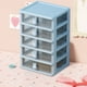 thumbnail image 5 of Fiudx Organizador de Escritorio, Caja de Almacenamiento con Cajón Transparente, Soporte Multifuncional para Cosméticos, Joyero Apilable, Ideal para Usar Como Mueble de Escritorio, Solución para Orden, 5 of 6