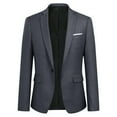 thumbnail image 2 of Cloudstyle Men's 2-Piece Suits Slim Fit 1 Button Dress Suit Jacket Blazer & Pants Set, 2 of 7