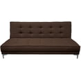 thumbnail image 1 of Sofa Cama Reclinable El Bazar Store Zeus Chocolate Lino Futon 3 posiciones Abotonado Sala, 1 of 7