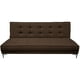 thumbnail image 1 of Sofa Cama Reclinable El Bazar Store Zeus Chocolate Lino Futon 3 posiciones Abotonado Sala, 1 of 7
