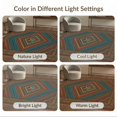thumbnail image 6 of ODIKA 5'x7' Washable Area Rug Easy Care, Non-Shedding, Pet Friendly, Hooks Terracotta Cowboy Ochre Southwestern Aztec Motif Band Round for Small Living Room, Bedroom, 6 of 6