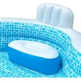 thumbnail image 3 of Elegant Family Pool 10 Feet Long 2 Inflatable Seats with Backrests. New Version, 3 of 4