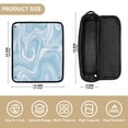 thumbnail image 2 of Hair Tools Storage with Heat Resistant Mat- Marble Texture Printed Curling Iron Travel Bag/Flat Iron Case for Women, 2 of 8