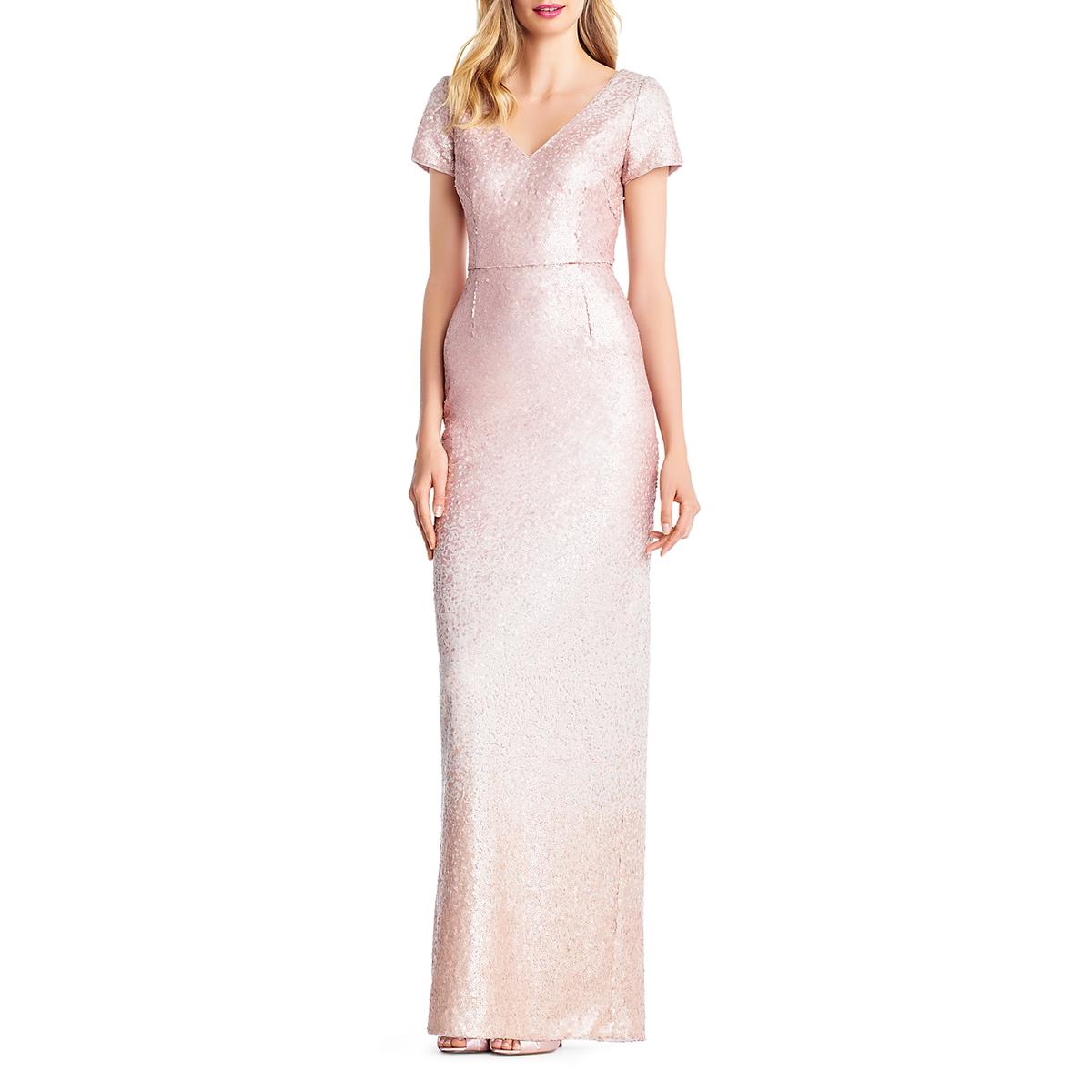 adrianna papell sequin maxi dress