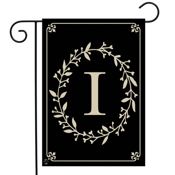 Briarwood Lane Classic Monogram Letter I Garden Flag
