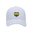 Baseball Cap-White, variant on Rainbow Heart Embroidered Mesh Trucker Hat for Adults, Lightweight White Adjustable Snapback Baseball Cap, LGBTQ Pride Casual Outdoor Hat