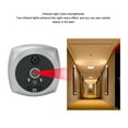 thumbnail image 4 of Visor de puertas digitales Inteligentes, Cámara de Seguridad de Puertas de Puertas que indica una Mirilla Reistente 2MP 1080p IR CámaRa de Visión Nocturna Campana de Puerta para, 4 of 7