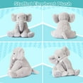 thumbnail image 4 of CHUNYAN 18-inch elephant plush toy, pillow elephant doll plush toy, children's comfort doll, cute boy and girl gift, 4 of 7