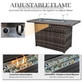 thumbnail image 6 of AstrPthylx 44-Inch Propane Fire Pit Table, Steel Gas Fire Feature with Iron Lid, Glass Rock, Rain Cover & Wind Guard for Patio, Backyard, Deck-Gray, 6 of 6