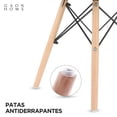 thumbnail image 3 of Set de sillas Gaon Home estilo Eames tapizadas en vinipiel chocolate, 3 of 8