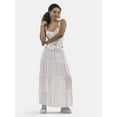 thumbnail image 2 of No Boundaries Tiered Maxi Skirt, Women's and Women's Plus, 2 of 5