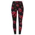 thumbnail image 4 of Tosmy Women's Leggings Womens Valentine's Day Casual Print Love Yoga Pants Leggings Soft, 4 of 4