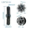 thumbnail image 5 of 19" Front Tire Rim & 16" Rear Tire Rim Dirt Bike Tire Wheel Assembly 70/100-19 Tire Rim & 90/100-16 Tire Rim & 15mm Bearing for Dirt Pit Bike Monkey 110cc 125cc 140cc 150cc 160cc 200cc 250cc, 5 of 8