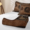 thumbnail image 4 of Erosebridal Vintage Bass Fish Twin Quilt Set,Pine Tree Silhouette Twin Coverlet Set For Boys,2-Piece, 4 of 7