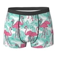 thumbnail image 6 of Mens Underwear Boxer Briefs - Flamingo print Comfort Breathable men's boxer briefs with Flex Waistband, 6 of 7